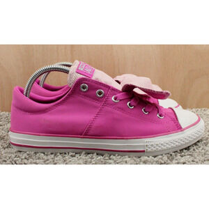 Converse Pink Sneakers Junior 6 Low Top Canvas Lace Up